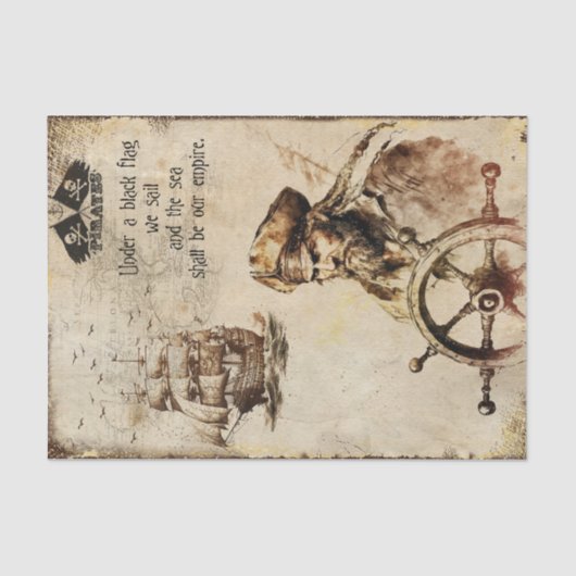 船長旗カリブのの海賊 薄葉紙 (正面)