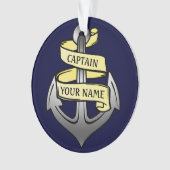 船長氏名いかりカスタマイズ オーナメント (正面)