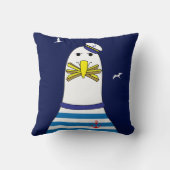 船長船セーラーカモメのキャラクター クッション (裏面)