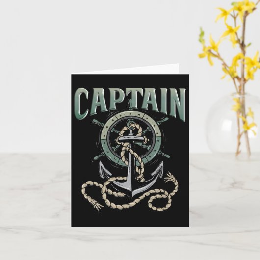 船長 カード (黄色い花)