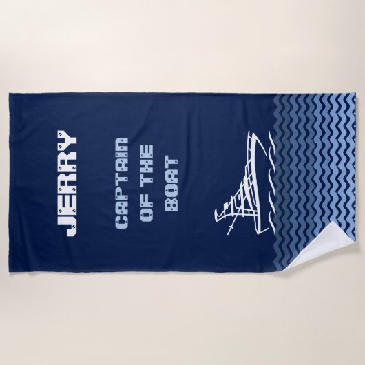 船長 ビーチタオル (正面)