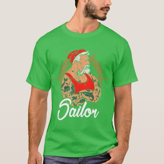 船長 マリナー 船乗り Tシャツ (正面)