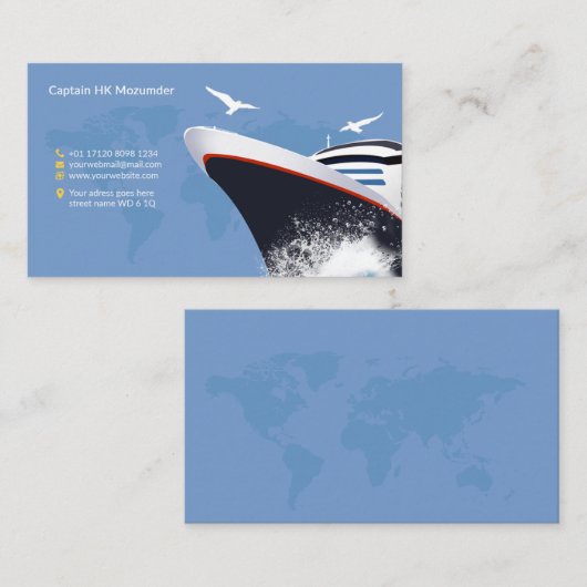 船長 名刺 (正面/裏面)