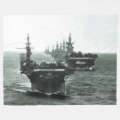 船隊 フリースブランケット (正面(横))