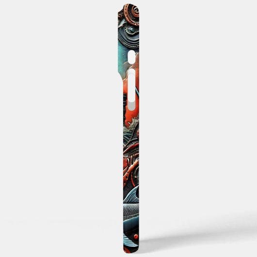 船鮮やか船と海の生活と海の旅 Case-Mate iPhoneケース (裏面 / 左)