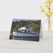 船 カード (黄色い花)