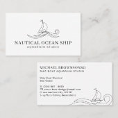 船 ボート 航海 海 大洋 コーリングカード (正面/裏面)