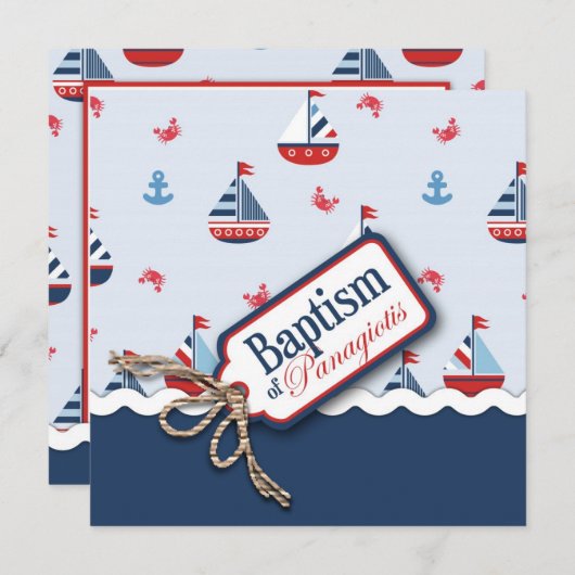 船Ahoy! 洗礼Square_Panagiotis 招待状 (正面/裏面)