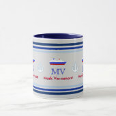 艦長ブルーをパーソナライズされた作る マグカップ (中央)