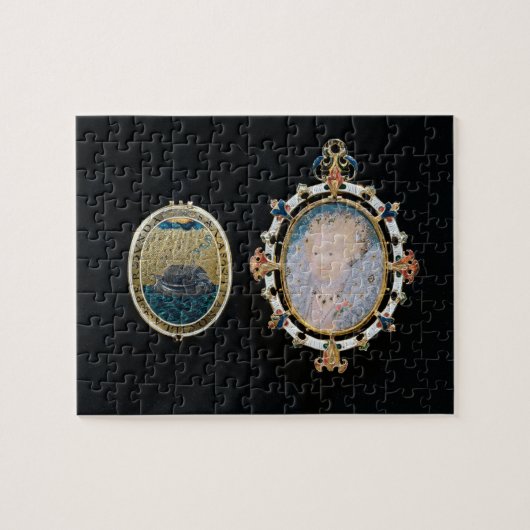 艦隊の宝石、エリザベス女王一世のencloのミニチュア ジグソーパズル (横)