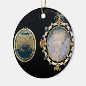 艦隊の宝石、エリザベス女王一世のencloのミニチュア セラミックオーナメント (左)