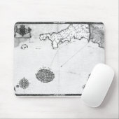 艦隊の艦隊のルートを示すことの地図を描いて下さい マウスパッド (マウス)