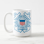 艦隊のUSCGCのSmilax WLIC-315 "女王" コーヒーマグカップ (左)