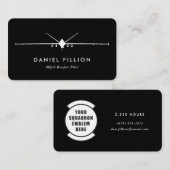 艦隊パッチを持つMQ-9収穫者のパイロット 名刺 (正面/裏面)