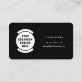 艦隊パッチを持つMQ-9収穫者のパイロット 名刺 (裏面)