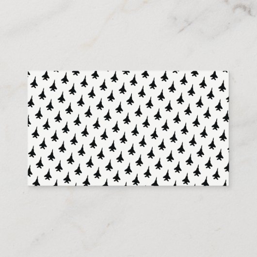 艦隊パッチF-15Eの殴打のワシのパイロット 名刺 (裏面)