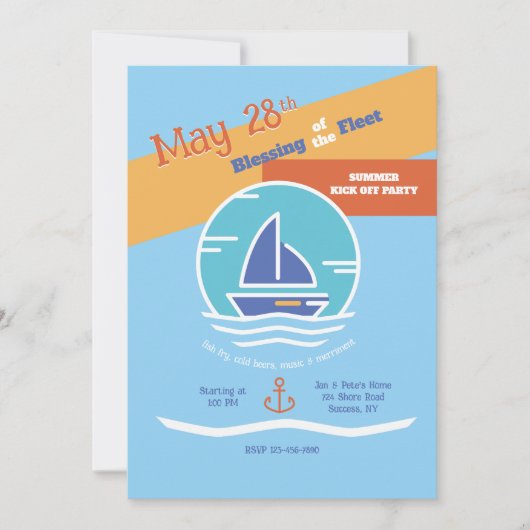 艦隊賛美パーティの招待状 招待状 (正面)