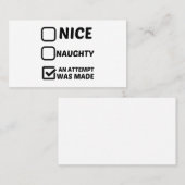 良いいけな試みがなされた 名刺 (正面/裏面)