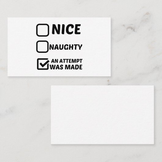 良いいけな試みがなされた 名刺 (正面/裏面)