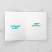 良いおもしろいニュース、悪いニュースの誕生日 カード (内部)