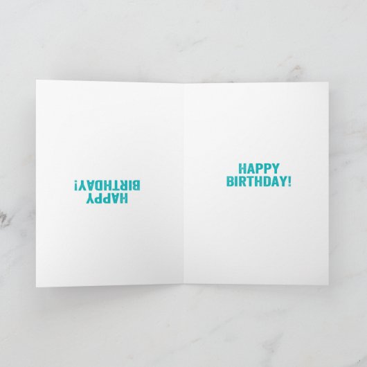 良いおもしろいニュース、悪いニュースの誕生日 カード (内部)