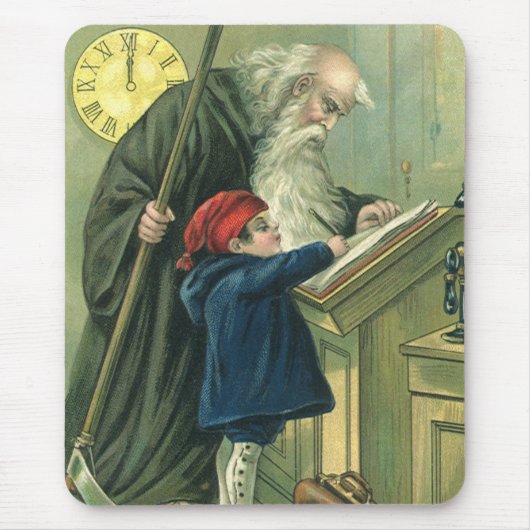 良いお年を Father Time マウスパッド (正面)