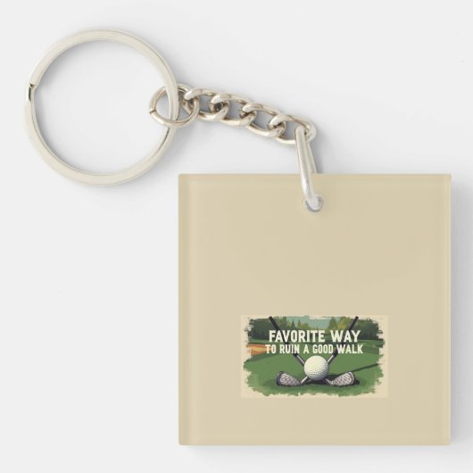 良いお気に入りのウォークゴルフを台無しにする方法 キーホルダー (正面)