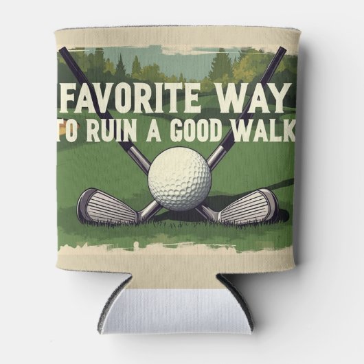 良いお気に入りのウォークゴルフを台無しにする方法 缶クーラー (正面)