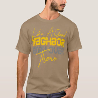 良いお隣さんならこちらにいらっしゃい 80年代の女性 Tシャツ