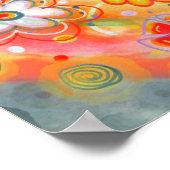 良いかわいらし雰囲気のみインスピリシティオレンジ ポスター (角)