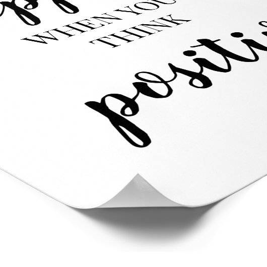 良いことが起こるの考え前向き引用文 ポスター (角)