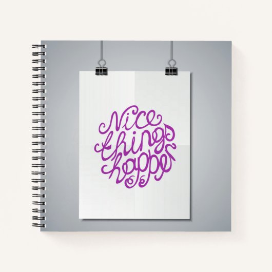 良いことが起こる ノートブック (正面)