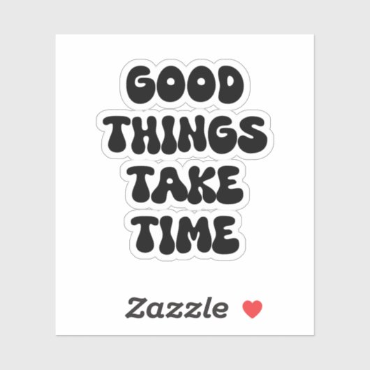 良いことには時間がやる気を起こさせる引用文 シール (シート)