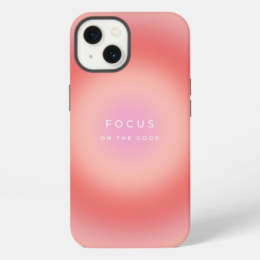 良いことに目を向ける iPhoneケース (裏面)