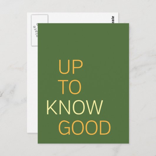 良いことを知っている ポストカード (正面/裏面)