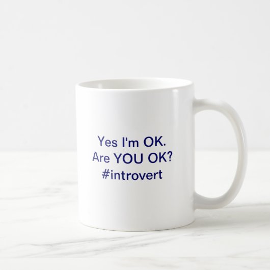 良いですか。 #Introvertのマグ コーヒーマグカップ (右)