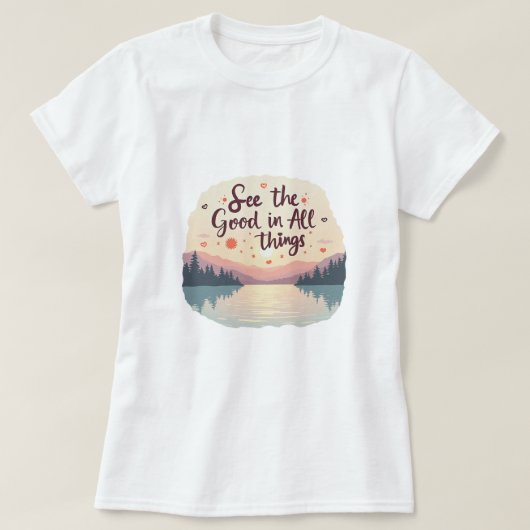 良いところを見つけよう Tシャツ (デザイン正面)
