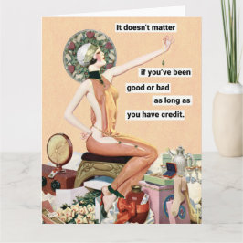 良いまたは悪いレトロユーモアの挨拶 カード