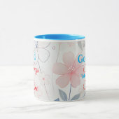 良いものは時間がかかるフローラデザインコーヒーマグ マグカップ (中央)