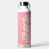 良いものは時間がかかるレトロ花 ウォーターボトル (正面)