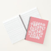 良いものは時間がかかるレトロ花 ノートブック (内部)