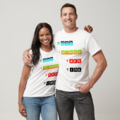 良いものは時間がかかる 明るいカラータイポグラフィ Tシャツ (ユニセックス)