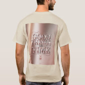 良いものは時間がかかる Tシャツ (裏面)