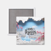 良いものは3D時間がかかる マグネット (正面/裏面)