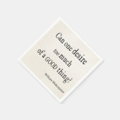 良いものを望み過ぎるシェークスピア引用文 スタンダードカクテルナプキン (角)