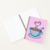 良いアイディアはコーヒーから始まる!カスタマイズ可能 ノートブック (内部)