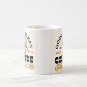 良いアイディアはコーヒーと音楽から始まる コーヒーマグカップ (中央)
