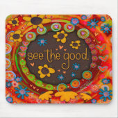 良いインスピレーションをモダン見カラフルる マウスパッド (正面)
