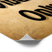 良いウイルスのみヴィンテージスタイル ポスター (角)