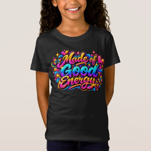 良いエネルギーでできている Tシャツ (正面)